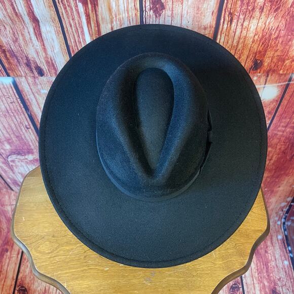 NWT Poppy & Peonies Rancher Hat in Black Adjustable Vegan Discontinued main image 3
